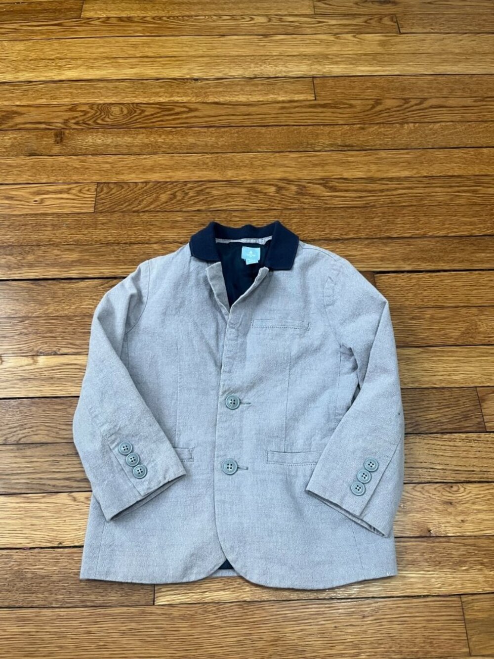 Baby Gap Boys Blazer 2 Button Sport Jacket Toddler Size 4T Gray/Blue